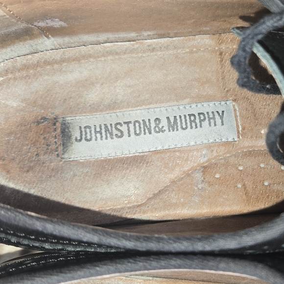 Johnston & Murphy Men's Conrad 2.0 Cap Toe Dress Shoe Black Italian Leather - Picture 5 of 5